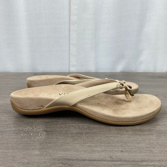 Vionic Cream Tan Bella II Thong Sandal Sz.7.5 - Picture 9 of 13
